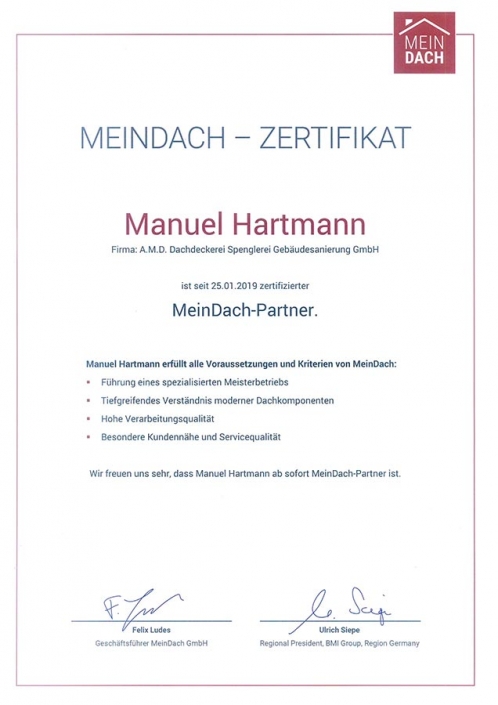 Manuel Hartmann – MeinDach-Partner