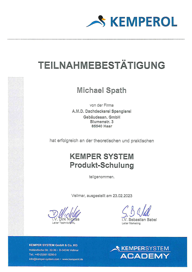 Kemper-System Produkt-Schulung