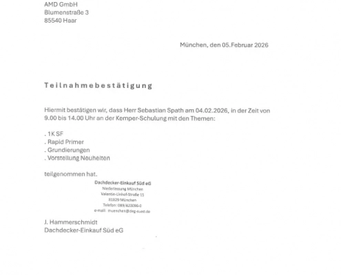 Kemperol Zertifikat Kemperol Zertifikat